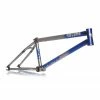 Volume Bikes Cadre VOLUME Voyager XL Flat Blue To Raw -BMX Basprix cadre volume voyager xl flat blue to raw