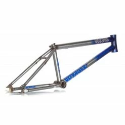 Volume Bikes Cadre VOLUME Voyager XL Flat Blue To Raw -BMX Basprix cadre volume voyager xl flat blue to raw 4