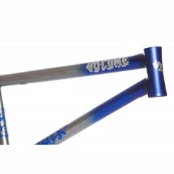 Volume Bikes Cadre VOLUME Voyager XL Flat Blue To Raw -BMX Basprix cadre volume voyager xl flat blue to raw 5