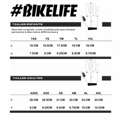 Gants BIKELIFE 'Trick List' Kids Noirs -BMX Basprix gants bikelife tricklist kids noirs 2