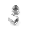 Paire D'écrous KHE Pour Axe 14mm Argent -BMX Basprix paire d ecrous khe pour axe 14mm argent