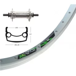 ROUE AV 26x1.90" XLC Exal Axe Plein