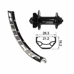 Velox ROUE AV XLC 29" VTC DISC 6 Trous Noire