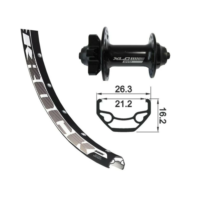 Velox ROUE AV XLC 29" VTC DISC 6 Trous Noire 3 Velox ROUE AV XLC 29" VTC DISC 6 Trous Noire