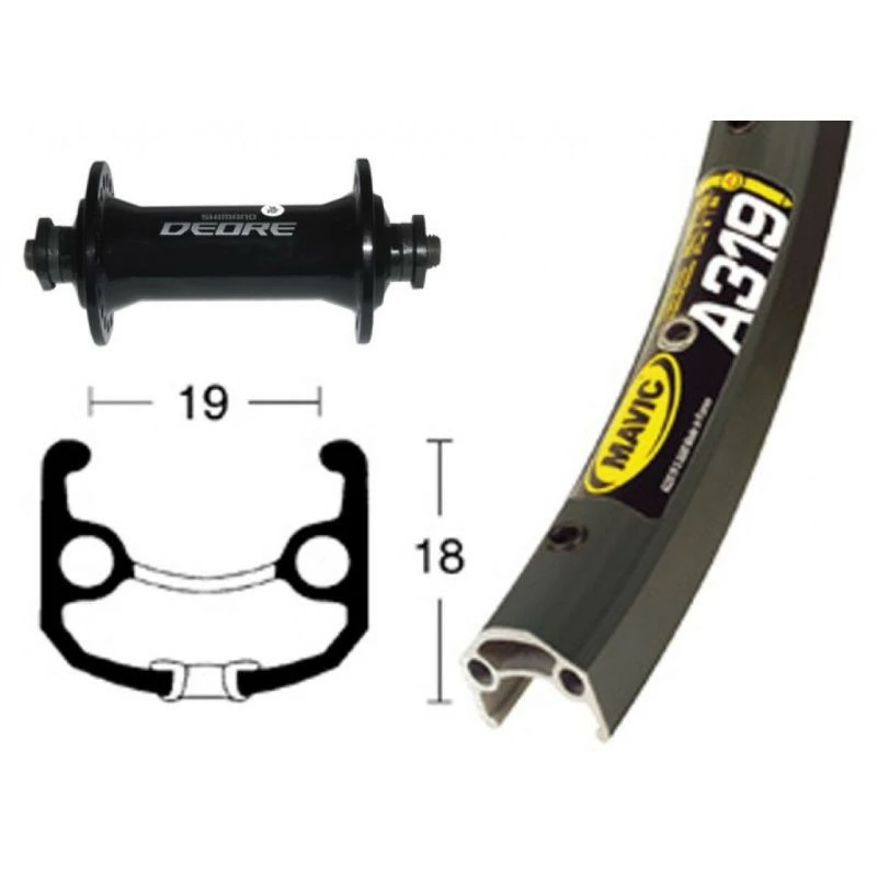 Roue Avant Mavic X Shimano 700-28c Noir 3 Roue Avant Mavic X Shimano 700-28c Noir