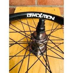 Roue Custom KHE X Demolition 20' Freecoaster Noire 12 Roue Custom KHE X Demolition 20' Freecoaster Noire -BMX Basprix roue custom khe x demolition 20 freecoaster noire 4