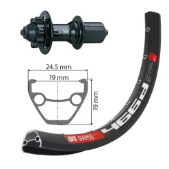 Dt-swiss Roue DT SWISS Arrière 29" K7 8-10v à Disques Noire
