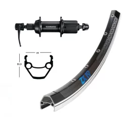 ROUE EXAL ARR 28x1.75 7v CASSETTE 36T Axe Traversant