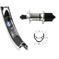 XLC ROUE RIGIDA AR 28x1.75 Blocage K7 8-10v