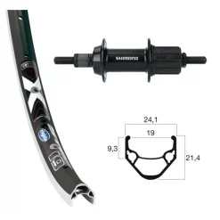 ROUE SHIMANO AR K7 28x1.1.75 7v Ecrous