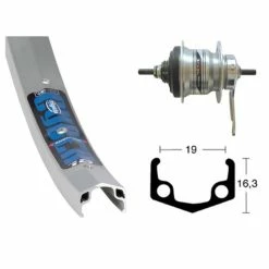 Exal Roue WINORA Arr 26x1.75 Nexus 7v