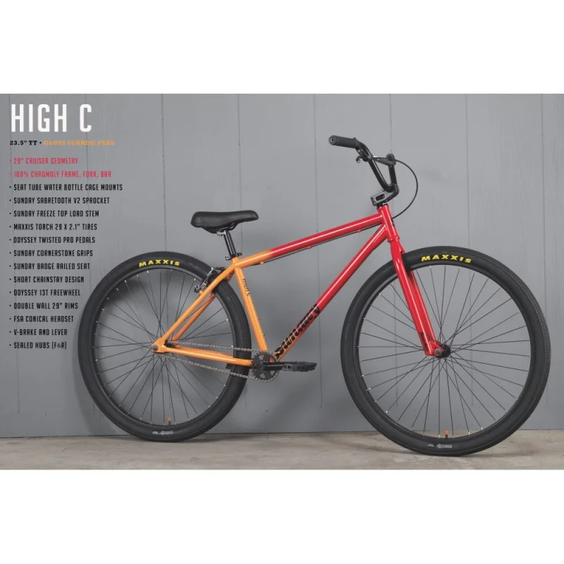 SUNDAY BIKE 29' HIGH C 2021 Gloss Sunset Fade 4 SUNDAY BIKE 29' HIGH C 2021 Gloss Sunset Fade – Image 2